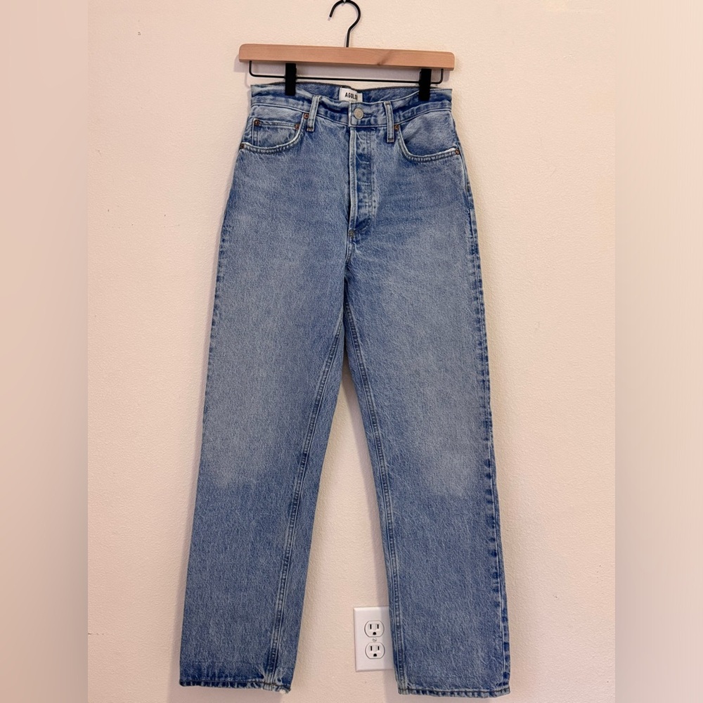 Agolde Classic Light Blue Straight Jeans 26 size